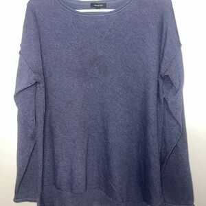 Verve Ami Heathered Blue Crew Neck Sweater